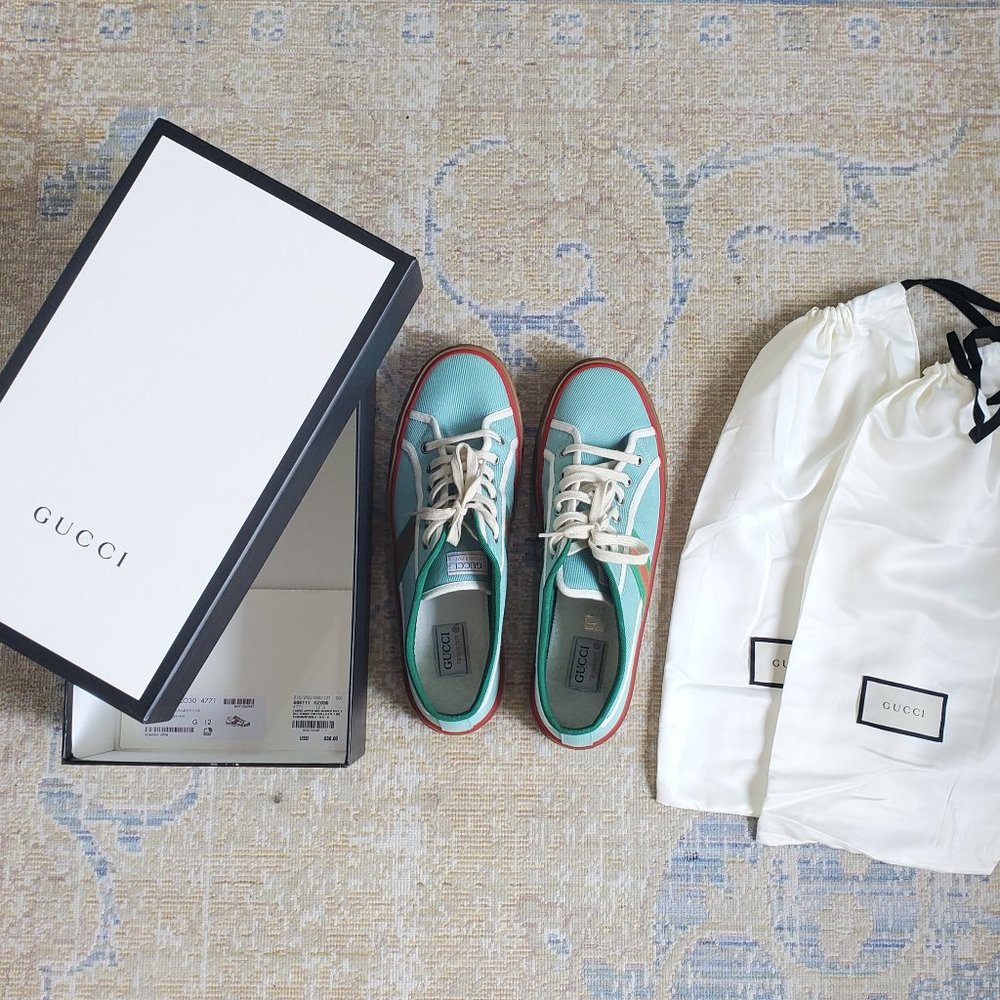 Blue Men's Gucci Tennis 1977 sneaker